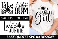 Lake Quotes SVG Design - Lake Hair Don't Care Product Image 1