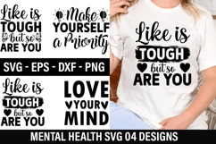 Mental Health SVG Design - Mental Health T-shirt Design Product Image 1