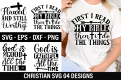 Christian Quotes SVG Design - Christian T-Shirt Design Product Image 1