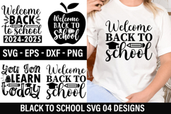 Back to School SVG Design - Back to School T-shirt Design Product Image 1