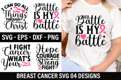 Breast Cancer SVG Design - Breast Cancer T-shirt Design Product Image 1