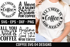 Coffee Quotes SVG Design - Anytime is a Good Time for Coffee Product Image 1