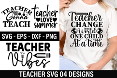 Teacher SVG Design - Teacher T-shirt Design Product Image 1