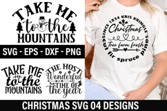 Christmas SVG Design - Take me to the mountains Product Image 1