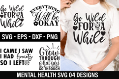 Mental Health SVG Design - Mental Health T-shirt Design Product Image 1