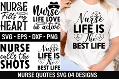 Nurse Quotes SVG Design - Nurse T-shirt Design Product Image 1