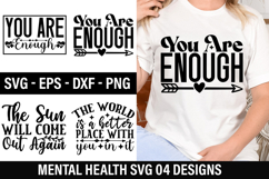 Mental Health SVG Design - Mental Health T-shirt Design Product Image 1
