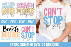 Retro Summer SVG Design - Can't Stop The Surf Product Image 1