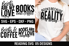 Reading SVG Design - Books Are My Love Language Product Image 1