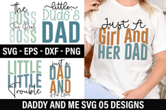 Daddy And Me SVG Design - The Boss The Real Boss Product Image 1