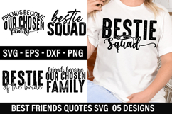 Best Friends SVG Design - Friends Become Our Chosen Family Product Image 1