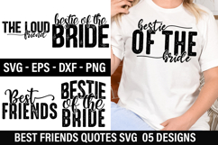 Best Friends SVG Design - Bestie Of The Bride Product Image 1