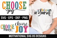 Motivational SVG Design - Choose Joy Product Image 1