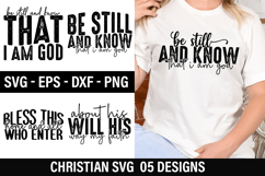 Christian SVG Design - Be Still and Know That I Am God Product Image 1