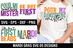 Mardi Gras SVG Design - Pour Me Something Mister Product Image 1