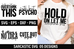Sarcastic SVG Design - Cute but Psycho Product Image 1