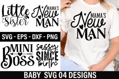 Baby SVG Design - Mama's New Man Product Image 1