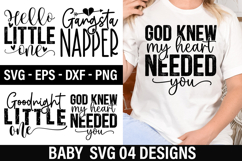 Baby SVG Design - God Knew My Heart Needed You Product Image 1
