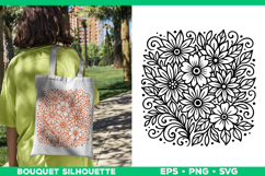 Flower Bouquet SVG Design, Floral Botanical Cut File Product Image 1