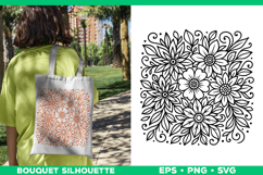 Flower Bouquet SVG Design, Floral Botanical Cut File Product Image 2