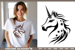 Unicorn Silhouette SVG Design. Unicorn SVG Product Image 2