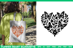 Bundle of Butterfly Heart SVG Designs, Butterfly Cut Files Product Image 5