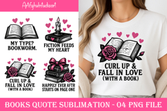 Books Quote Sublimation png Product Image 1