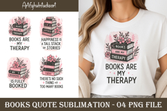 Books Quote Sublimation png Product Image 1