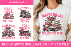 Books Quote Sublimation png Product Image 1