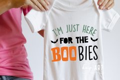 I&#039;m Just Here For The Boobies - Funny Halloween - SVG PNG Product Image 1