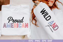 Personalized 'Wild &amp; Proud' SVG Sleeve and T-Shirt Design Product Image 1