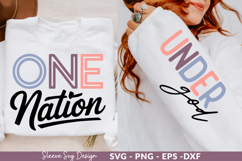 One Nation Under God SVG Craft and Print svg Design Product Image 1
