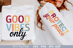 Good Vibes Only SVG Design for DIY Crafts and Apparel Product Image 1