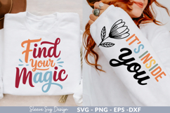 find your magic Sleeve svg design,motivational quotes svg Product Image 1