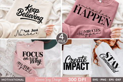 Motivational Sleeve SVG ,Unique Quote SVG Designs,Sleeve SVG Product Image 1