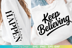 Keep Bettering - Customizable SVG Sleeve &amp; Body Design Product Image 1