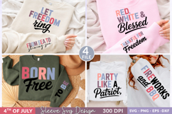 Patriotic 4th of July Sleeve SVG Bundle,patriotic svg Design Product Image 1