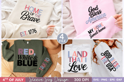 America svg,Patriotic 4th of July SVG Sleeve Designs Product Image 1