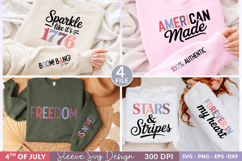 4th of July svg design, Patriotic 4th of July SVG Sleeve Product Image 1
