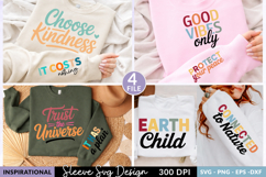 Choose Kindness Sleeve SVG, Inspirational Quotes Typography Product Image 1