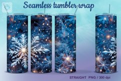 Winter vibe Tumbler Sublimation, 20 oz Seamless wrap Product Image 1