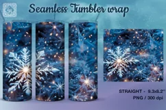 Winter vibe Tumbler Sublimation, 20 oz Seamless wrap Product Image 2