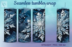 Winter vibe Tumbler Sublimation, 20 oz Seamless wrap Product Image 2