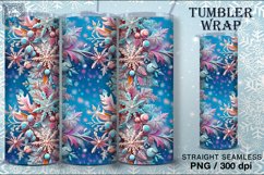 4 Christmas Seamless Tumbler Wrap 20 oz Product Image 5