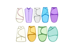 swaddle wrap set cartoon Product Image 1
