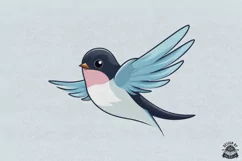 Kawaii swallow design, vol.2 cute transparent png file Product Image 2