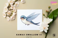 Kawaii swallow design, vol.3 cute transparent png file Product Image 1