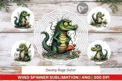 Wind Spinner Swamp Gator Product Image 1