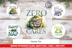 Swamp Zen Ugly-Cute Frog Wind Spinner Product Image 1