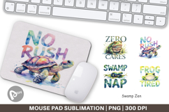Swamp Zen Ugly-Cute Frog Mouse Pad Product Image 1